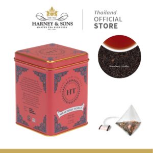 HT-Strawberry Vanilla ชาดำ แบบกระป๋อง 20 ซองผ้า