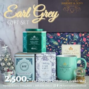 Ear Grey Set with Minty Green Mug